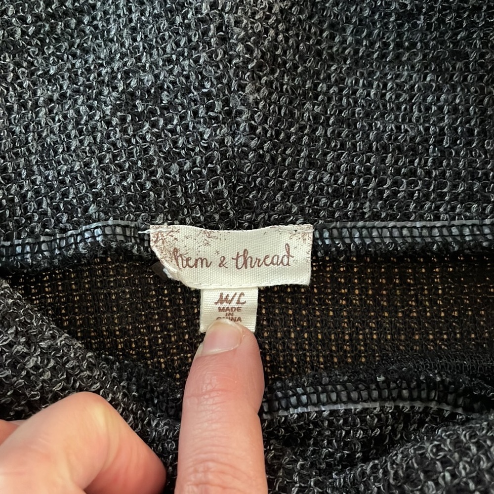 Hem & Thread Color Block Cowl Poncho. - image 2